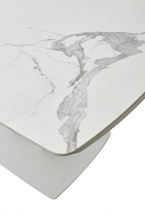 Стол ALATRI 120 GLOSS STATUARIO WHITE SOLID CERAMIC / WHITE, ®DISAUR в Салехарде - salekhard.mebel24.online | фото 10