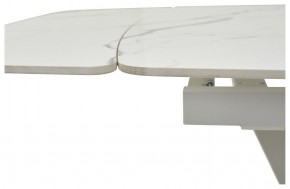 Стол ALATRI 120 GLOSS STATUARIO WHITE SOLID CERAMIC / WHITE, ®DISAUR в Салехарде - salekhard.mebel24.online | фото 3