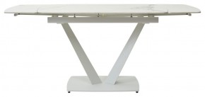 Стол ALATRI 120 GLOSS STATUARIO WHITE SOLID CERAMIC / WHITE, ®DISAUR в Салехарде - salekhard.mebel24.online | фото 4
