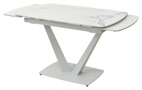 Стол ALATRI 120 GLOSS STATUARIO WHITE SOLID CERAMIC / WHITE, ®DISAUR в Салехарде - salekhard.mebel24.online | фото 8