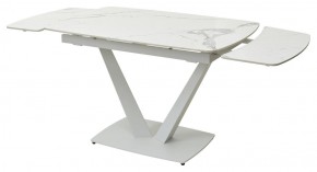 Стол ALATRI 120 GLOSS STATUARIO WHITE SOLID CERAMIC / WHITE, ®DISAUR в Салехарде - salekhard.mebel24.online | фото 9