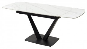 Стол ALATRI 120 MATT WHITE MARBLE SOLID CERAMIC / BLACK, ®DISAUR в Салехарде - salekhard.mebel24.online | фото 10