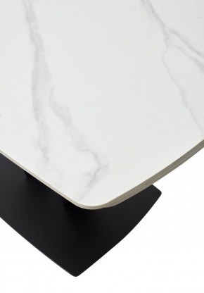 Стол ALATRI 120 MATT WHITE MARBLE SOLID CERAMIC / BLACK, ®DISAUR в Салехарде - salekhard.mebel24.online | фото 11