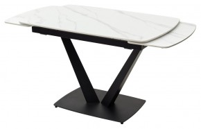 Стол ALATRI 120 MATT WHITE MARBLE SOLID CERAMIC / BLACK, ®DISAUR в Салехарде - salekhard.mebel24.online | фото 8