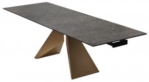 Стол ALES 180 BLACK GRAVE SOLID CERAMIC, керамика / бронзовый, ®DISAUR в Салехарде - salekhard.mebel24.online | фото 7