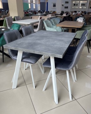 Стол BRICK M 140 Бетон Портленд/ Белый М-City в Салехарде - salekhard.mebel24.online | фото 3