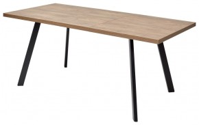 Стол BRICK M 140 Дуб Канзас/ Черный М-City в Салехарде - salekhard.mebel24.online | фото 1