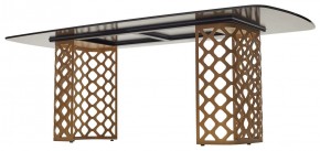 Стол CHIAVARI 220 KL-188 Контрастный мрамор матовый, итальянская керамика / Шампань, ®DISAUR в Салехарде - salekhard.mebel24.online | фото 5