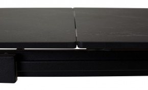 Стол CORNER 120 MATT BLACK MARBLE SOLID CERAMIC / BLACK, ®DISAUR в Салехарде - salekhard.mebel24.online | фото 1