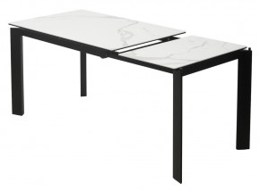 Стол CORNER 120 MATTE STATUARIO Белый мрамор матовый керамика, стекло/ черный каркас, ®DISAUR в Салехарде - salekhard.mebel24.online | фото 4