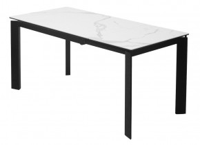 Стол CORNER 120 MATTE STATUARIO Белый мрамор матовый керамика, стекло/ черный каркас, ®DISAUR в Салехарде - salekhard.mebel24.online | фото 5