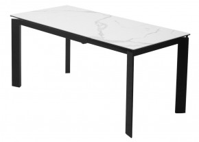 Стол CORNER 120 MATTE STATUARIO Белый мрамор матовый керамика, стекло/ черный каркас, ®DISAUR в Салехарде - salekhard.mebel24.online | фото 6