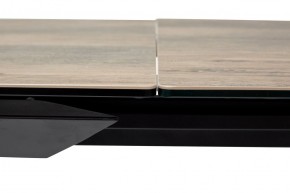 Стол CREMONA 140 KL-61 под дерево, итальянская керамика/ черный каркас, ®DISAUR в Салехарде - salekhard.mebel24.online | фото 6