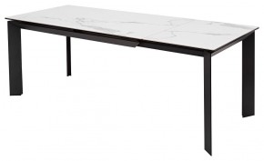 Стол CREMONA 140 MATTE STATUARIO Белый мрамор матовый, керамика/ черный каркас, ®DISAUR в Салехарде - salekhard.mebel24.online | фото 5