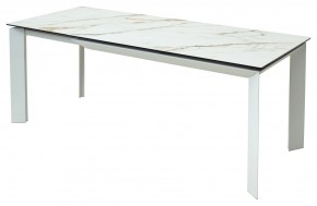 Стол CREMONA 160 KL-188 Контрастный мрамор / белый каркас, ®DISAUR в Салехарде - salekhard.mebel24.online | фото 3