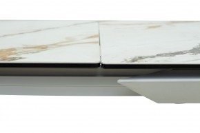 Стол CREMONA 160 KL-188 Контрастный мрамор / белый каркас, ®DISAUR в Салехарде - salekhard.mebel24.online | фото 5