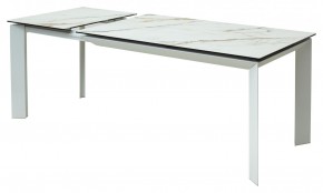 Стол CREMONA 160 KL-188 Контрастный мрамор / белый каркас, ®DISAUR в Салехарде - salekhard.mebel24.online | фото 6