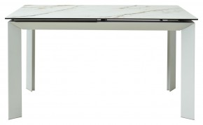 Стол CREMONA 160 KL-188 Контрастный мрамор / белый каркас, ®DISAUR в Салехарде - salekhard.mebel24.online | фото 8