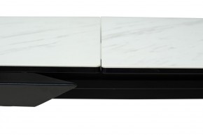 Стол CREMONA 160 KL-99 Белый мрамор матовый, итальянская керамика / черный каркас, ®DISAUR в Салехарде - salekhard.mebel24.online | фото 4