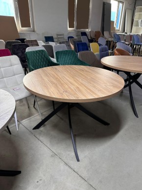 Стол ДАРИО D100 Дуб Канзас / Черный каркас М-City в Салехарде - salekhard.mebel24.online | фото 9