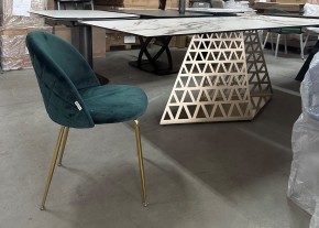 Стол ENNA 220 KL-188 Контрастный мрамор матовый, итальянская керамика/ каркас цвета шампань, ®DISAUR в Салехарде - salekhard.mebel24.online | фото 7