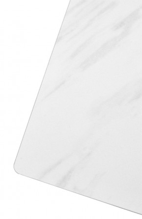 Стол FONDI 180 MARBLES KL-99 Белый мрамор матовый, итальянская керамика/ черный каркас, ®DISAUR в Салехарде - salekhard.mebel24.online | фото 6