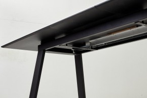 Стол Франк 180 БЕЛЫЙ МРАМОР, стекло / ЧЕРНЫЙ М-City в Салехарде - salekhard.mebel24.online | фото 4