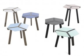 Стол журн. ESA 07.35 M318 light  blu/ L002 oak spessart в Салехарде - salekhard.mebel24.online | фото