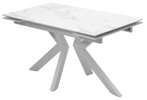Стол Кентукки 3 140 БЕЛЫЙ МРАМОР, стекло / БЕЛЫЙ, М-City в Салехарде - salekhard.mebel24.online | фото 5