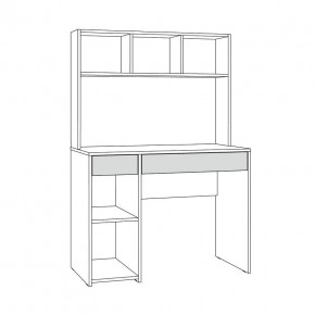 Стол компьютерный 12.77 F Комфорт (Белый РЕ шагрень) в Салехарде - salekhard.mebel24.online | фото 4