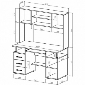Стол компьютерный Амбер в Салехарде - salekhard.mebel24.online | фото 3