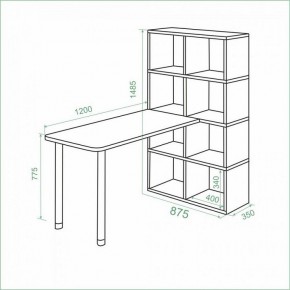 Стол компьютерный Bartolo в Салехарде - salekhard.mebel24.online | фото 3