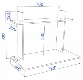 Стол компьютерный Cross СтТ1 в Салехарде - salekhard.mebel24.online | фото 3