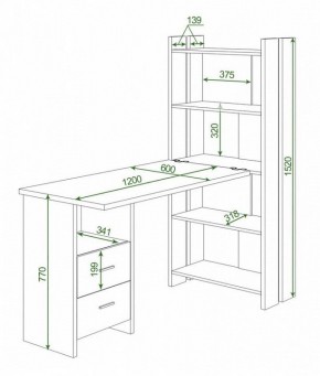 Стол компьютерный Домино Lite СТЛ-ОВ+С120Прям+ТЯЛ в Салехарде - salekhard.mebel24.online | фото 2