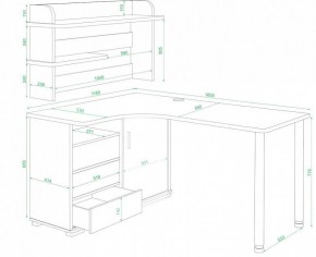 Стол компьютерный Домино нельсон СР-145М в Салехарде - salekhard.mebel24.online | фото 2