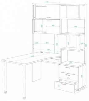 Стол компьютерный Домино нельсон СР-500М/190 в Салехарде - salekhard.mebel24.online | фото 2