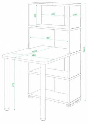 Стол компьютерный Домино СБ-10М/4 в Салехарде - salekhard.mebel24.online | фото 2