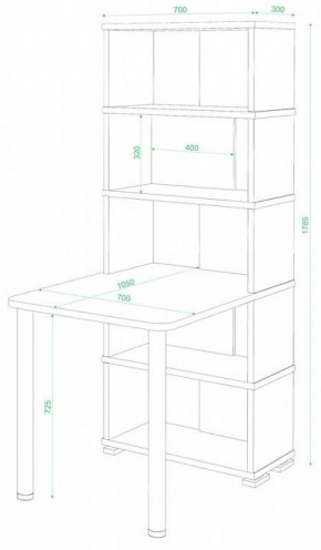 Стол компьютерный Домино СБ-10М/5 в Салехарде - salekhard.mebel24.online | фото 2