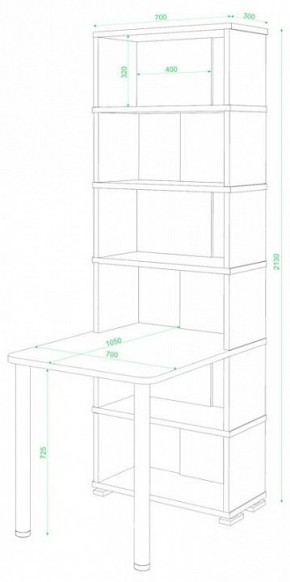 Стол компьютерный Домино СБ-10М/6 в Салехарде - salekhard.mebel24.online | фото 2