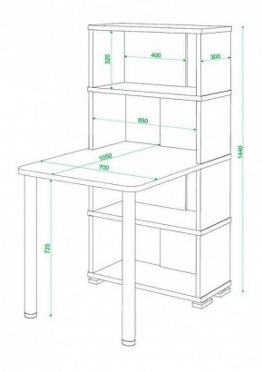 Стол компьютерный Домино СБ-10М4 в Салехарде - salekhard.mebel24.online | фото 3