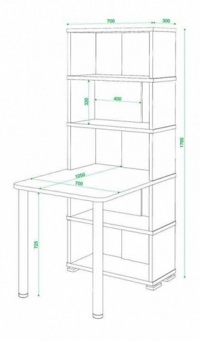 Стол компьютерный Домино СБ-10М5 в Салехарде - salekhard.mebel24.online | фото 3
