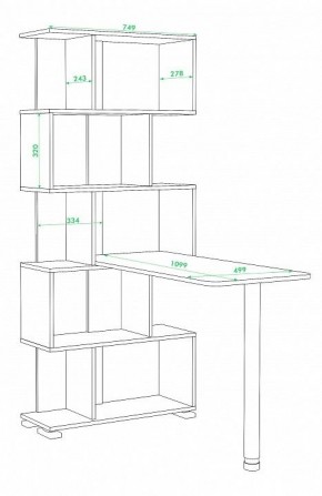 Стол компьютерный Домино СЛ-5СТ в Салехарде - salekhard.mebel24.online | фото 2