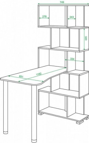 Стол компьютерный Домино СЛ-5СТ-2 в Салехарде - salekhard.mebel24.online | фото 2