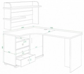 Стол компьютерный Домино СР-145 в Салехарде - salekhard.mebel24.online | фото 2