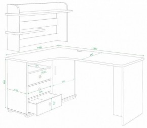 Стол компьютерный Домино СР-165 в Салехарде - salekhard.mebel24.online | фото 2