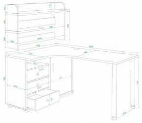 Стол компьютерный Домино СР-165М в Салехарде - salekhard.mebel24.online | фото 2