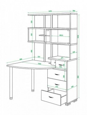 Стол компьютерный Домино СР-320 в Салехарде - salekhard.mebel24.online | фото 5