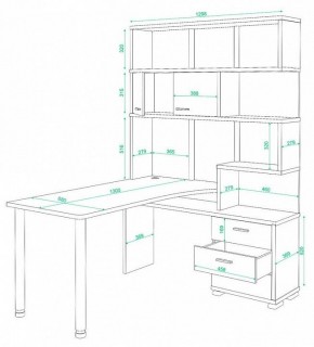 Стол компьютерный Домино СР-420/130 в Салехарде - salekhard.mebel24.online | фото 2