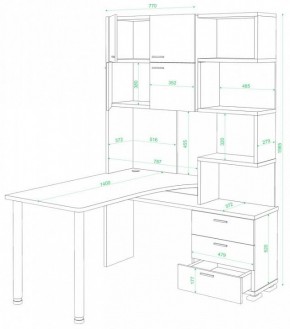 Стол компьютерный Домино СР-500М/140 в Салехарде - salekhard.mebel24.online | фото 2