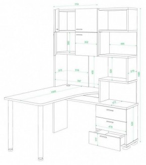 Стол компьютерный Домино СР-500М/140 в Салехарде - salekhard.mebel24.online | фото 2